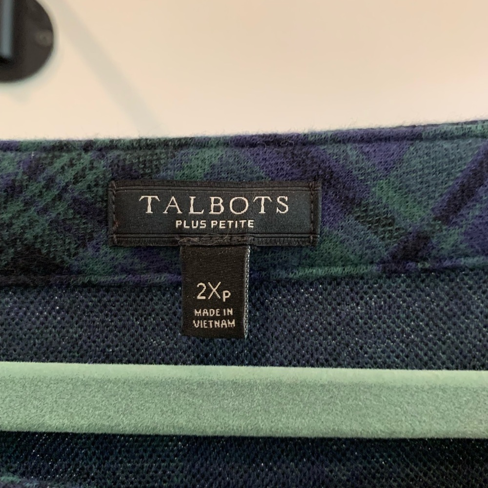 Green Plaid Sweater NWOT 2XP - Picture 5 of 5